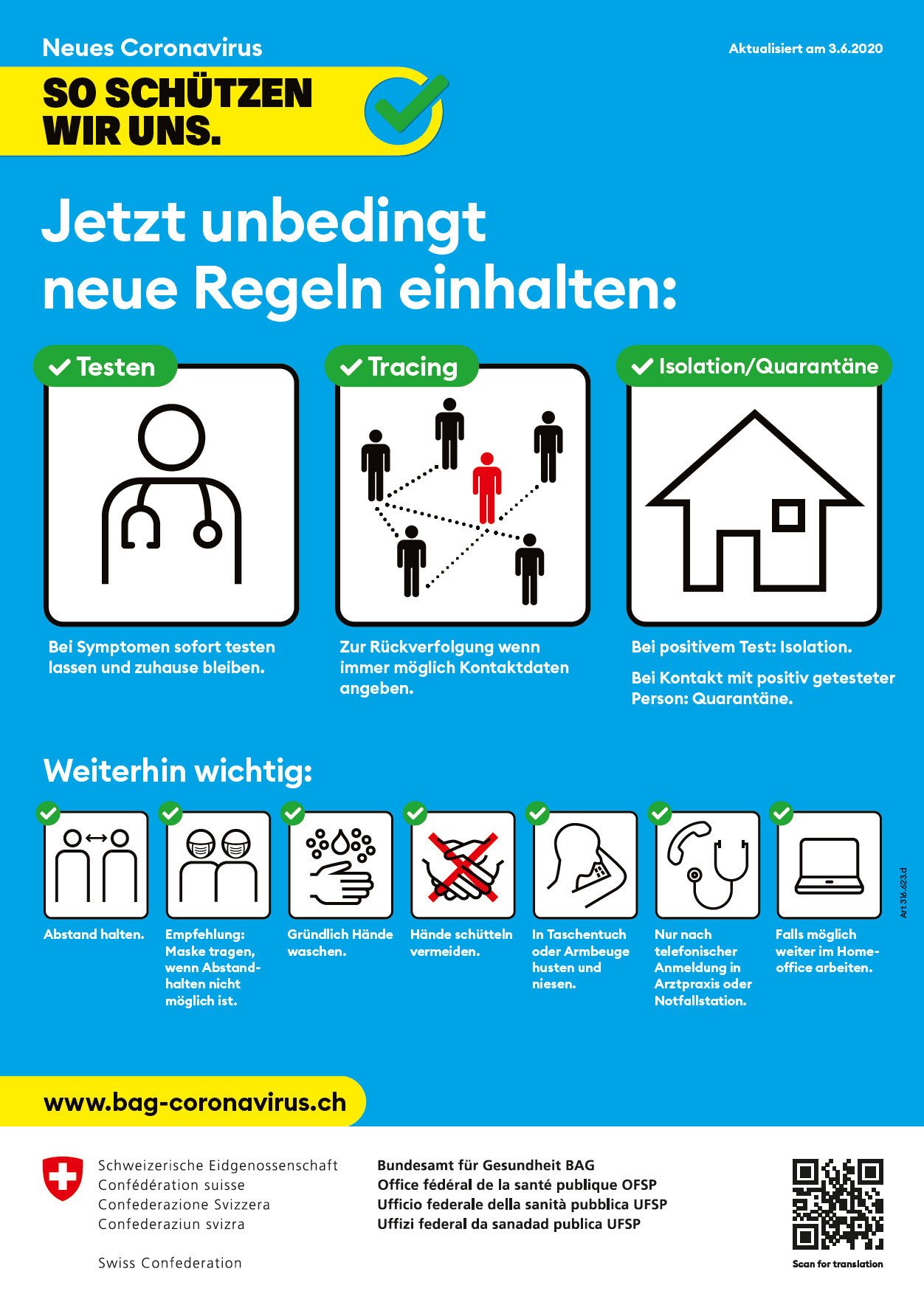 BAG Coronavirus Verhaltensregeln