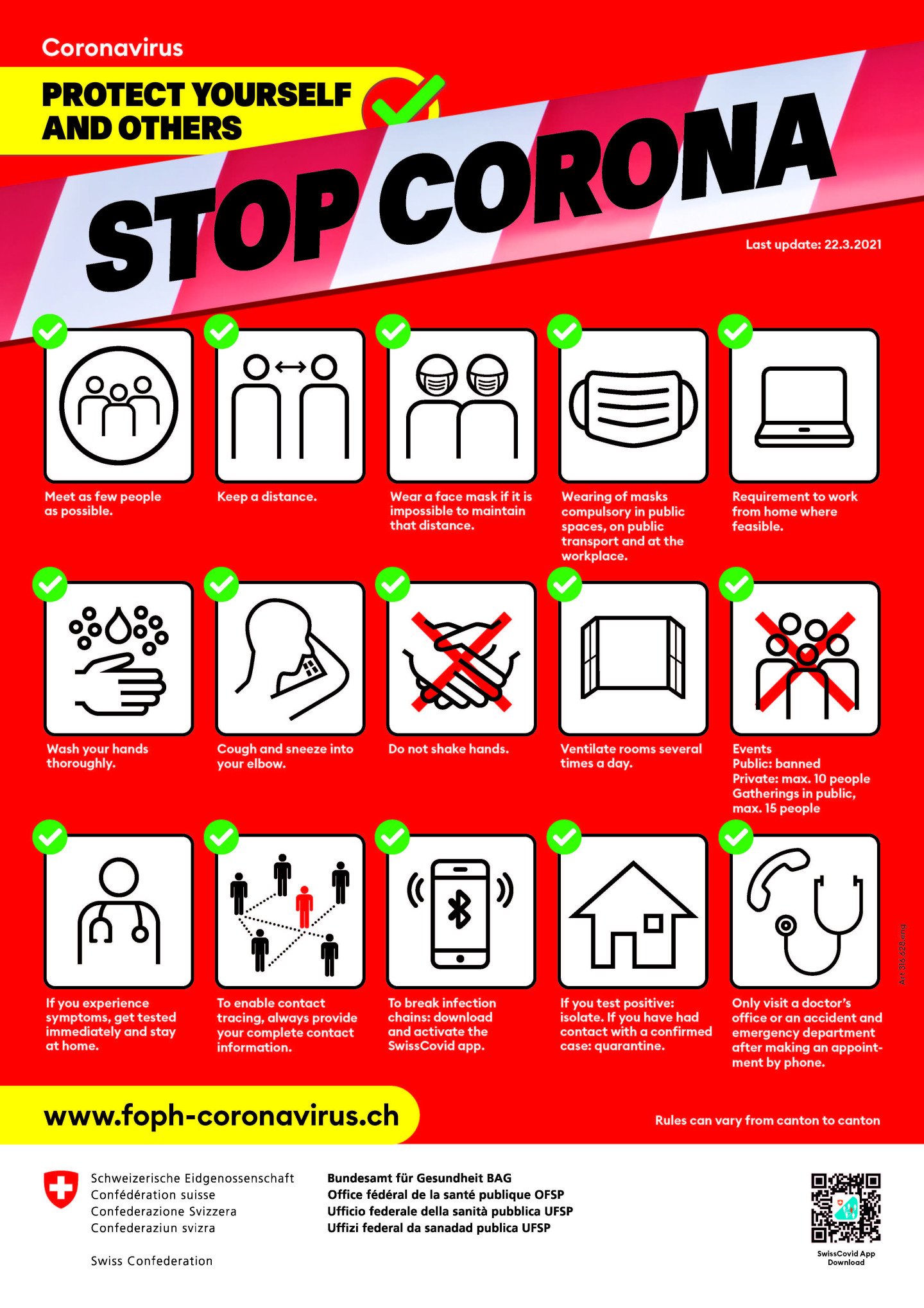 BAG Informationskampagne Coronavirus
