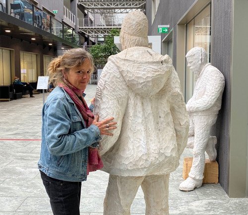 Sieglinde Wittwer mit Kunst