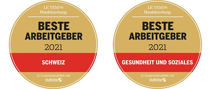 2 Siegel beste Arbeitgeber Schweiz 2021