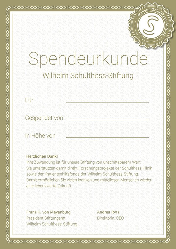 schulthess_stiftung_spendenurkunde