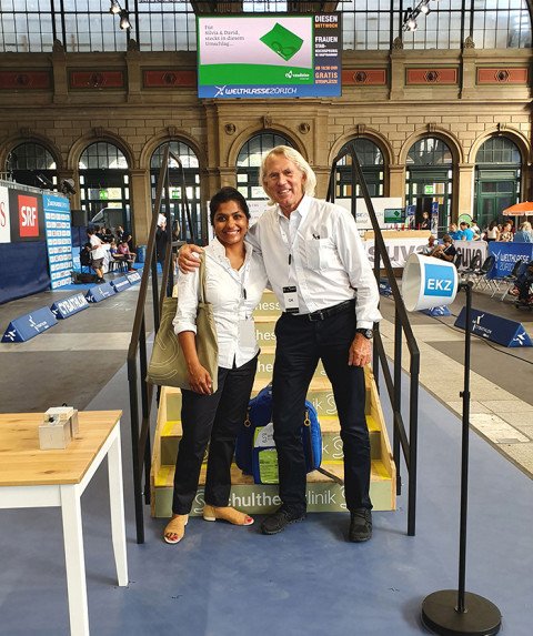 Zwei Ärzte der Schulthess Klinik am Cybathlon