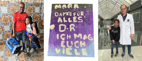 Mara mit Vater und Hannes Manner und Dankeschön.