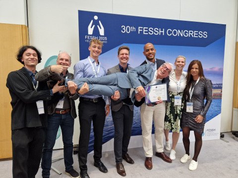Das Team der Handchirurgie und Wissenschaft beim FESSH Kongress in Helsinki