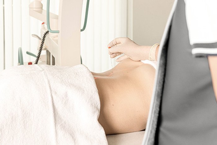 Infiltration am Rücken