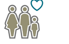 Abbildung einer schematisch dargestellten Familie